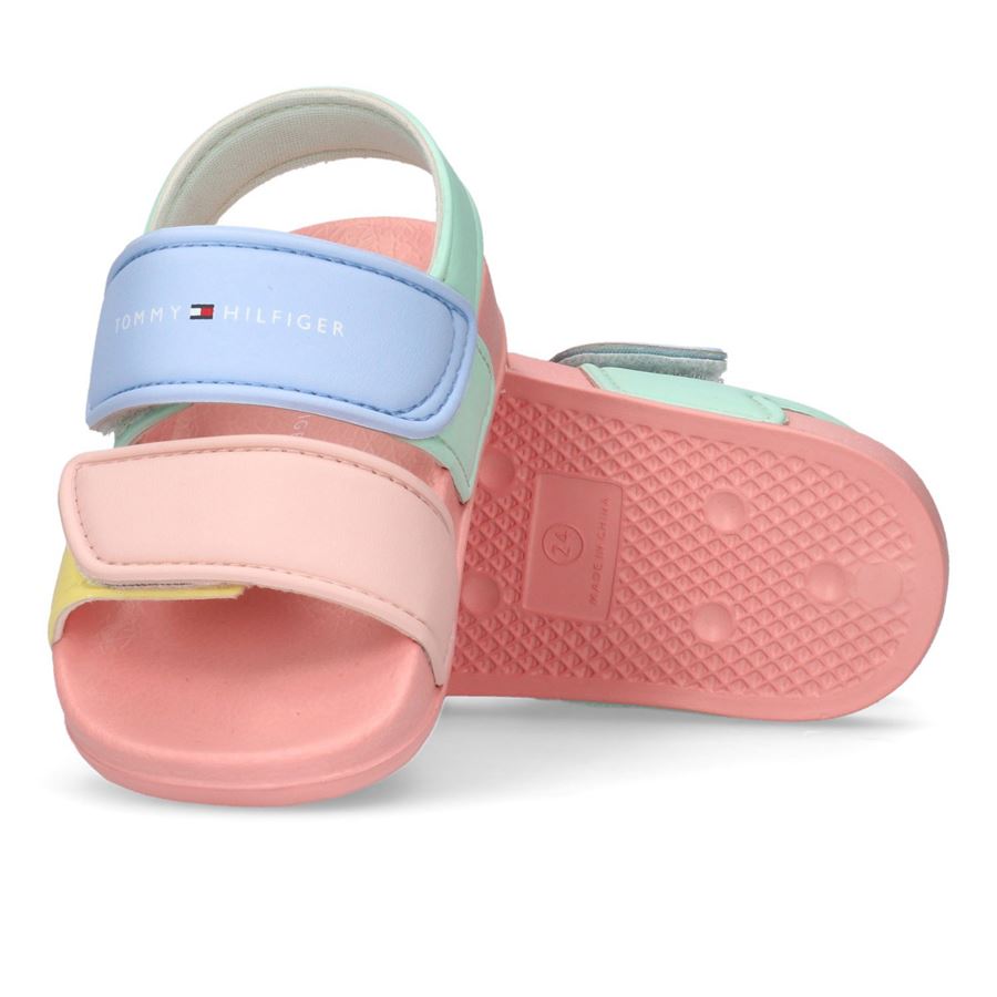 Sandali da mare doppio velcro color block da bambina Tommy Hilfiger | T1A2338101172Y913X